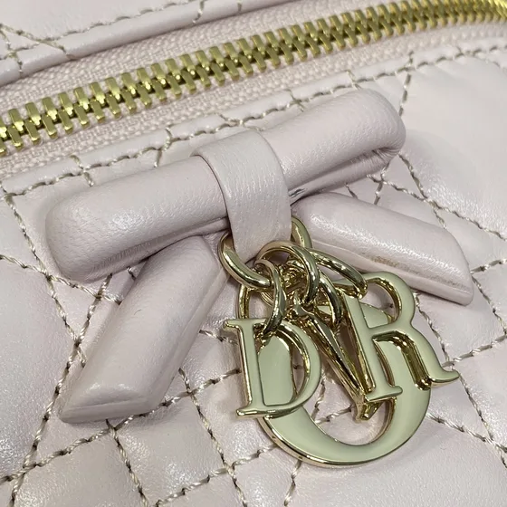 Dior Lady Dior Vanity Case Light Rosa Manico