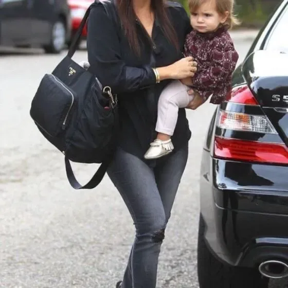 Prada Nylon Diaper Bag Black Shoulder Bag