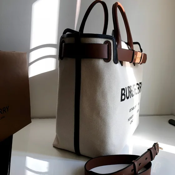 Burberry Horseferry Print Tote Beige/Brun Shopperveske