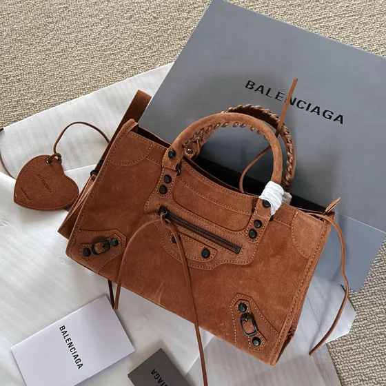 Balenciaga Neo Classic City Mini Bag Brown Top Handle
