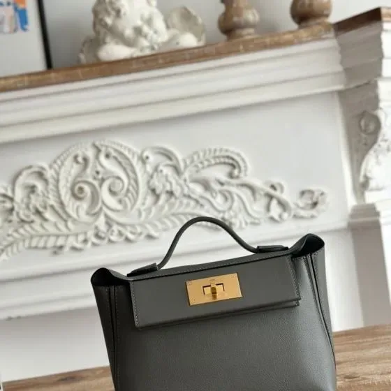 Hermes 24 24 Bag Gray Top Handle