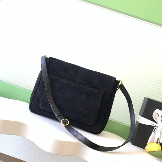 Chanel Quilted Ruskind Flap Hobo Sort Hobo