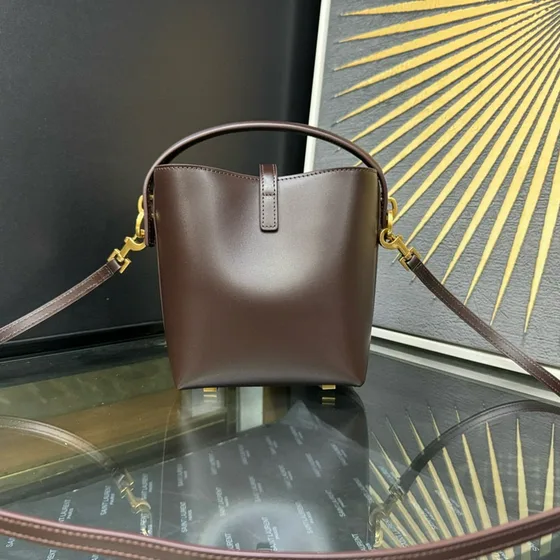 YSL Le 37 Mini Spandtasketur Brun Crossbody