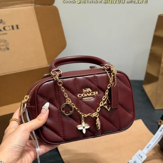 Coach Satchel Preto Alça superior