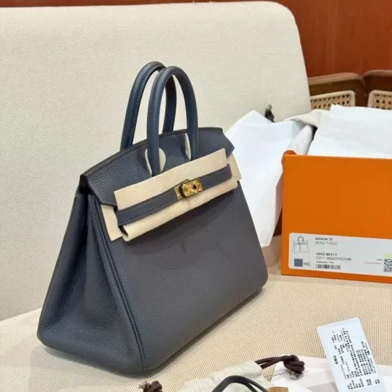 Hermes Birkin 25 Gris Misty 25 Top Handle