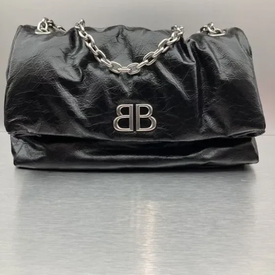 Balenciaga Monaco Black Shoulder Bag