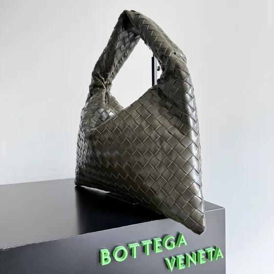 Bottega Veneta Small Hop Olive Green Hobo