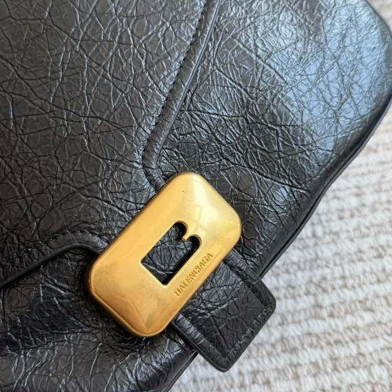 Balenciaga Soft Flap Messenger Nero Crossbody