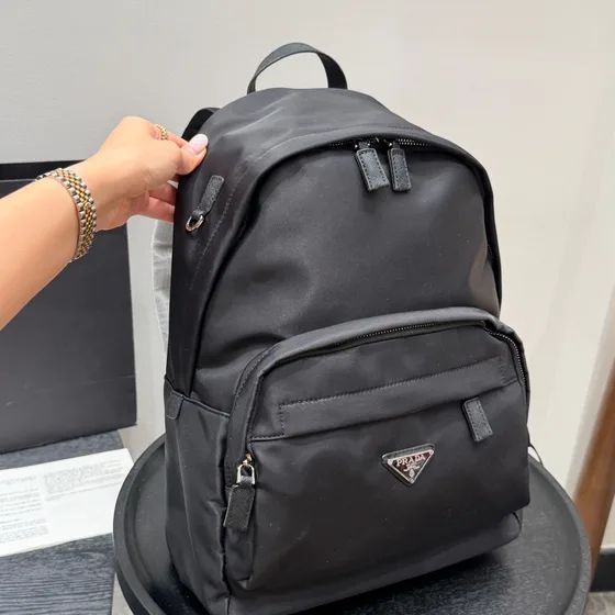 Prada Nylon Backpack Black Backpack