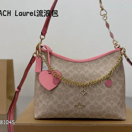 Coach Laurel Rosa Schultertasche