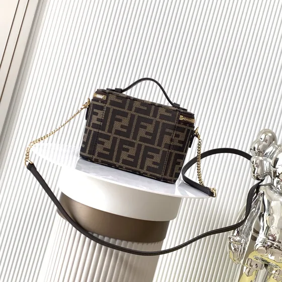 Fendi Vanity Case Bag Brown Shoulder Bag