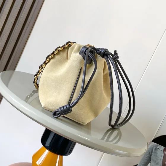 Loewe Flamenco Purse Beige Crossbody