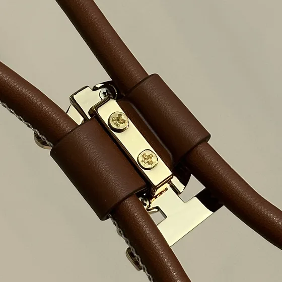 Burberry Check Borsa a secchiello Beige/Marrone Borsa a spalla