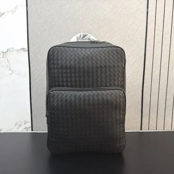Bottega Veneta Intrecciato Backpack Black Backpack