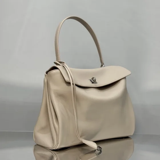 Balenciaga Rodeo Small Håndtaske Beige Tophåndtag