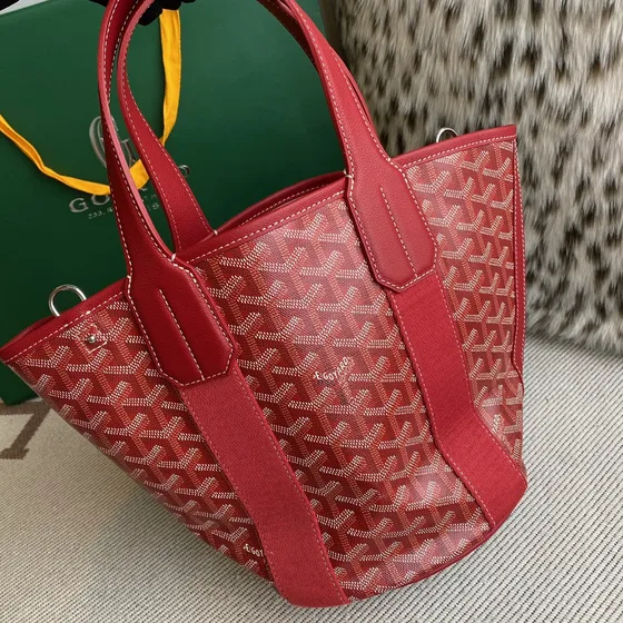 Goyard Belharra Red Tote Bag