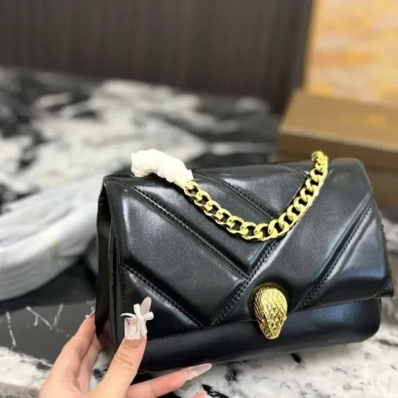 Bvlgari Serpenti Cabochon Shoulder Bag Black Shoulder Bag