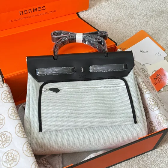 Hermes Herbag Zip Pegase Pop Wit/Blauw/Zwart Bovenhandgreep