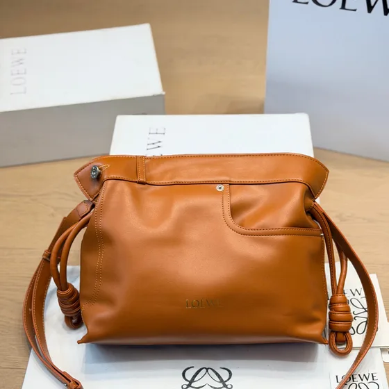 Loewe Flamenco Clutch Brown Shoulder Bag