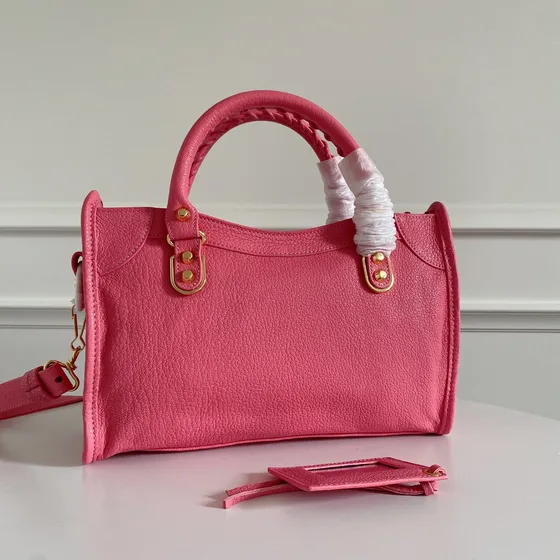 Balenciaga City Bag Hot Merah jambu Top Handle