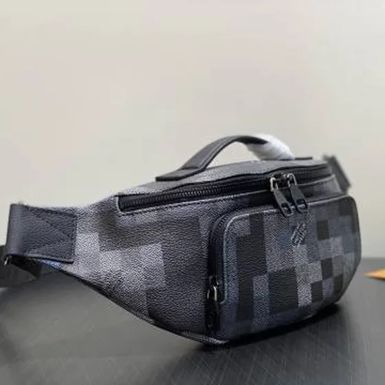 Louis Vuitton Rush Black Damoflage 15 x 8 x 30 crossbody