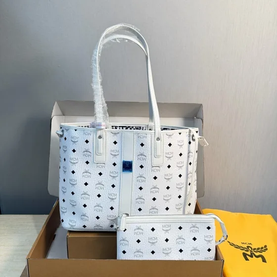 MCM Toni Tote Weiß Shoppertasche