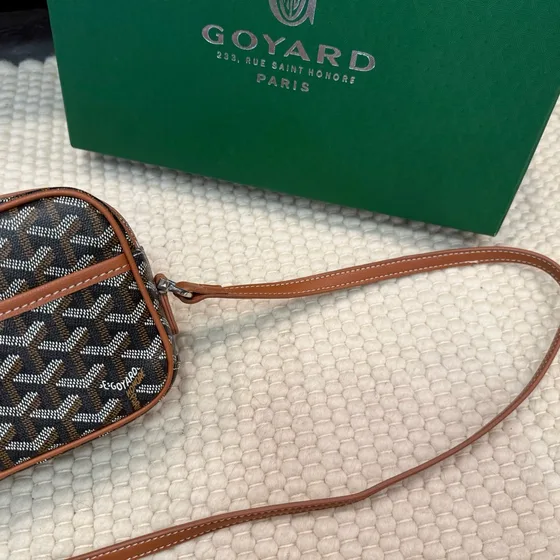 Goyard Cap-Vert Pm Bag Negro/Marrón Crossbody