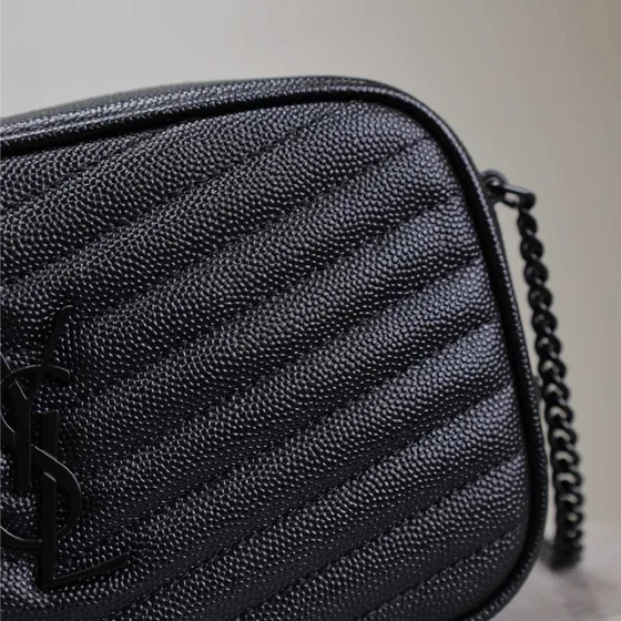 YSL Lou Mini Camera Bag Noir Crossbody