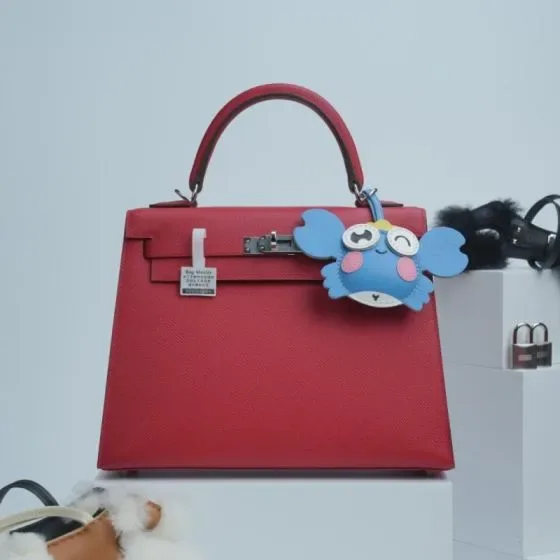 Hermes Kelly Red Top Handle