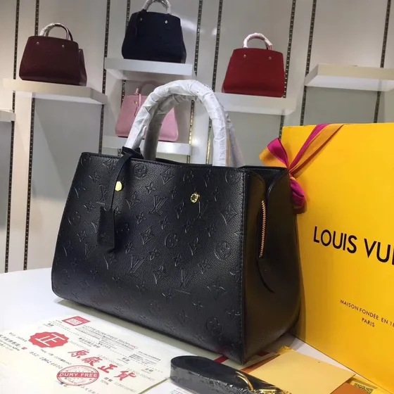 Louis Vuitton Montaigne Чёрный Верхняя ручка