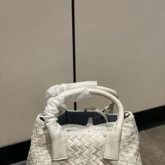 Bottega Veneta Mini Cabat White Top Handle