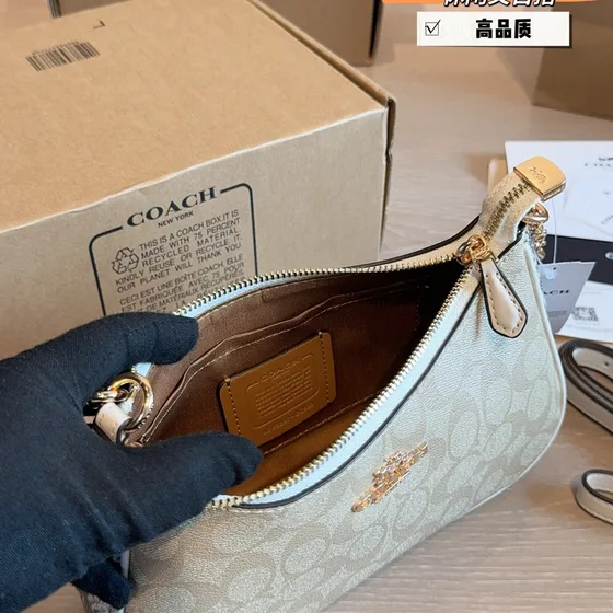 Coach Teri Hobo Beige Hobo