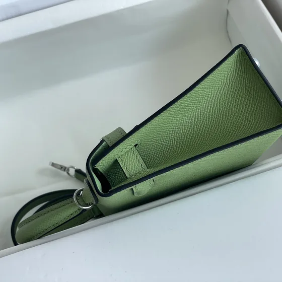 Hermes Kelly Verde Alça superior