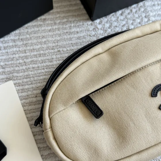 Chanel Waist Bag Beige Crossbody