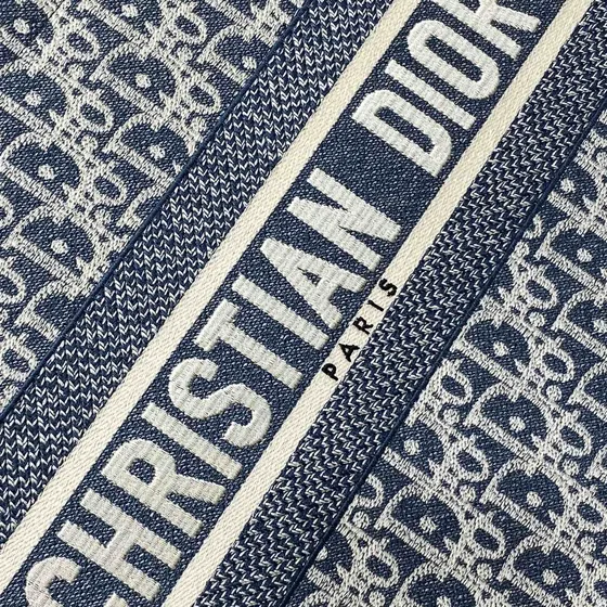 Dior Dior Book Tote With Strap Ecru And Bleu Sac cabas