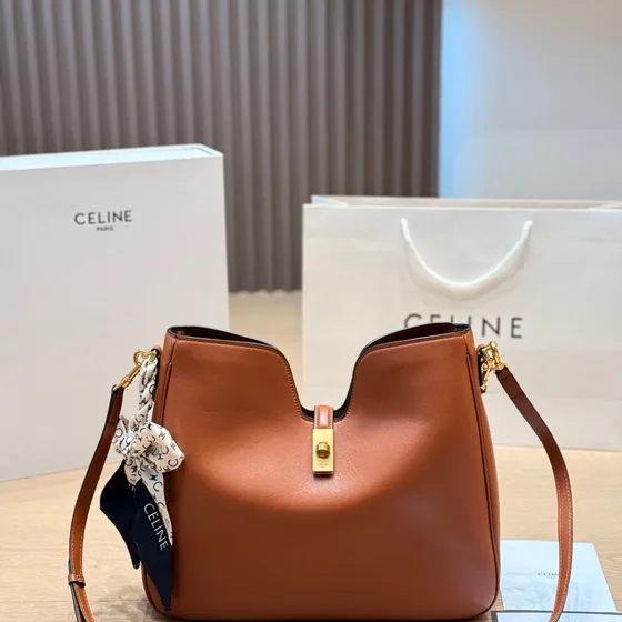 Celine Camille 16 Tan Brown Shoulder Bag