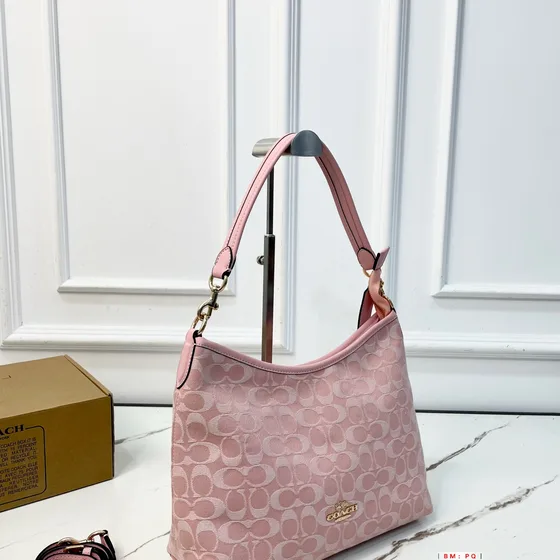 Coach Tabby Hobo In Signature Chambray Powder Rosa Hobo