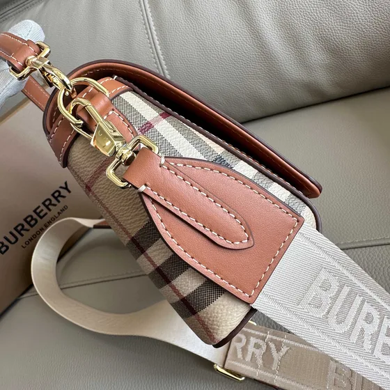 Burberry Vintage Check Crossbody tas Beige/Bruin Crossbody