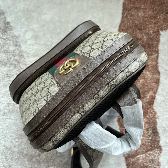 Gucci Ophidia Gg Medium Ryggsekk Beige/Brun Ryggsekk