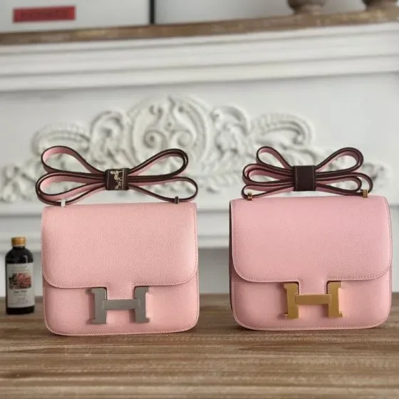 Hermes Constance Pink Shoulder Bag