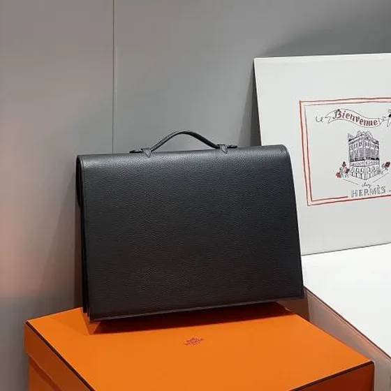 Hermes Sac a depeches أسود business