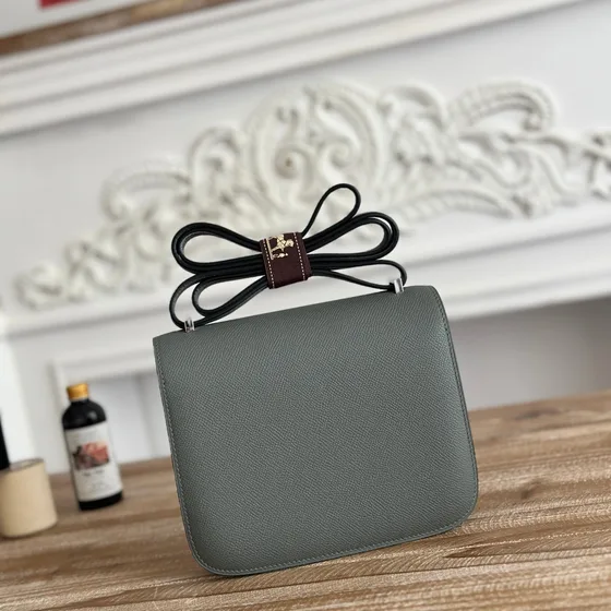 Hermes Constance Grayish Xanh lá Crossbody