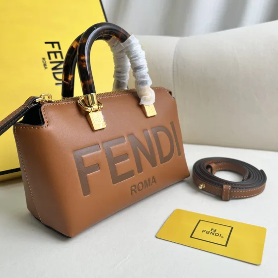 Fendi By The Way Mini Brown Top Handle