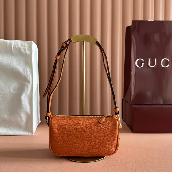 Gucci Gucci Bamboo Sac épaule Orange Sac épaule