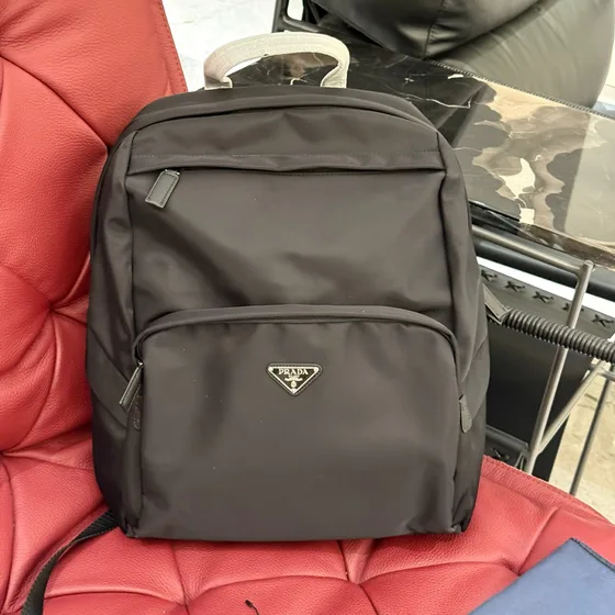 Prada Nailon Mochila Negro Mochila