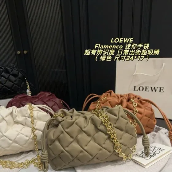 Loewe Flamenco Mini Green 24 17 Shoulder Bag