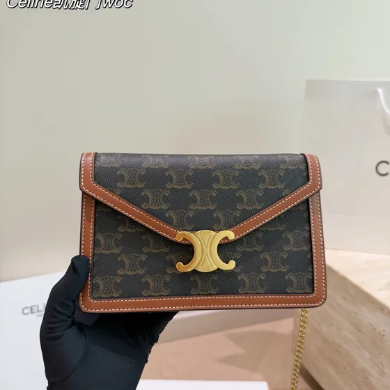 Celine Triomphe Woc Beige/Brun Woc