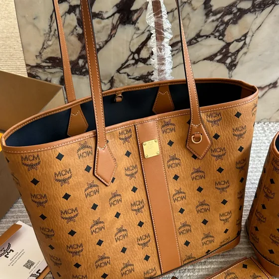 MCM Toni Tote Cognac Tote Bag