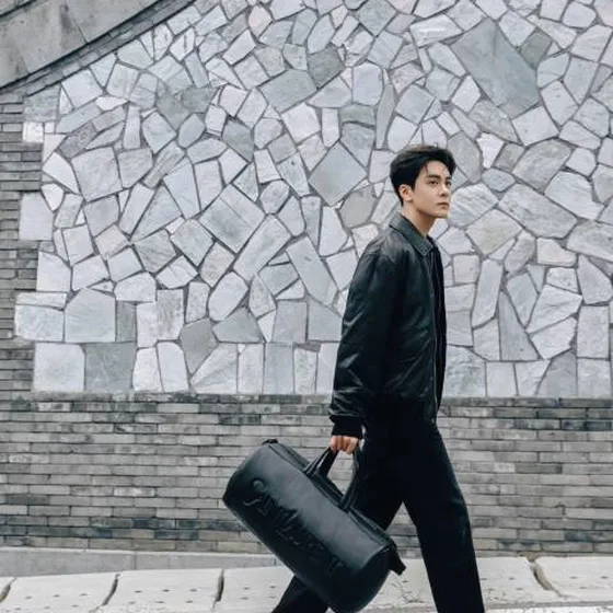Louis Vuitton Black leather travel