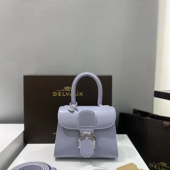Delvaux Brillant Mini Light Purple Top Handle